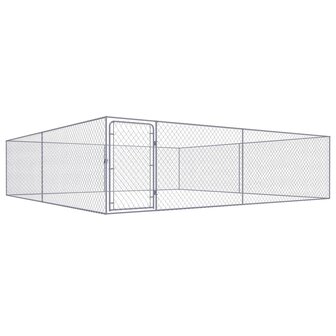 Hondenkennel voor buiten 4x4x1 m gegalvaniseerd staal 1