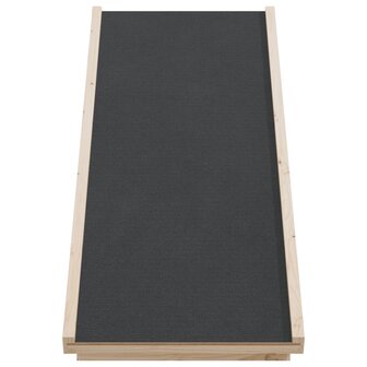 Hondenloopplank 100x40 cm massief vurenhout grijs 4