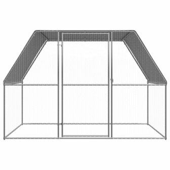 Buitenhok voor kippen 3x2x2 m gegalvaniseerd staal 2