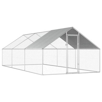 Kippenhok 2,75x6x1,92 m gegalvaniseerd staal   1