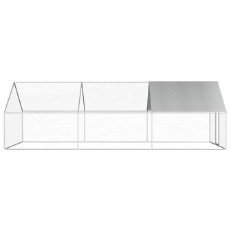 Kippenhok 2,75x6x1,92 m gegalvaniseerd staal   3