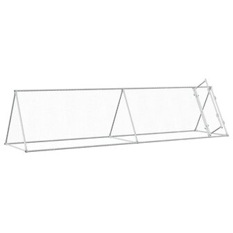 Kippenhok 400x105x91 cm gegalvaniseerd staal zilverkleurig 3