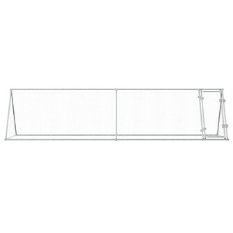 Kippenhok 400x105x91 cm gegalvaniseerd staal zilverkleurig 4