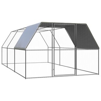 Kippenhok 3x6x2 m gegalvaniseerd staal 1
