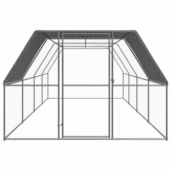 Kippenhok 3x8x2 m gegalvaniseerd staal 2