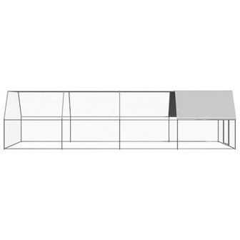 Kippenhok 3x8x2 m gegalvaniseerd staal 3