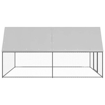 Buitenhok voor kippen 3x4x2 m gegalvaniseerd staal 3