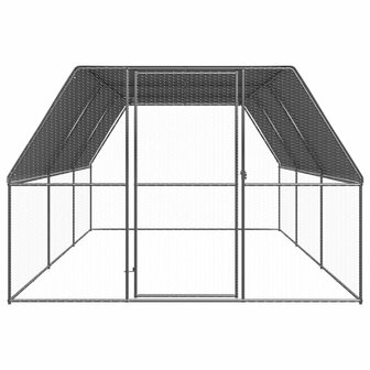 Buitenhok voor kippen 3x6x2 m gegalvaniseerd staal 2