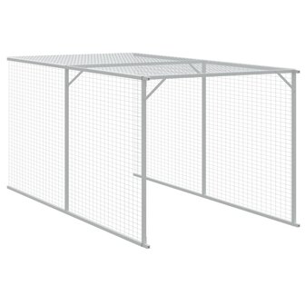 Kippenhok met ren 110x405x110 cm gegalvaniseerd staal antraciet 7
