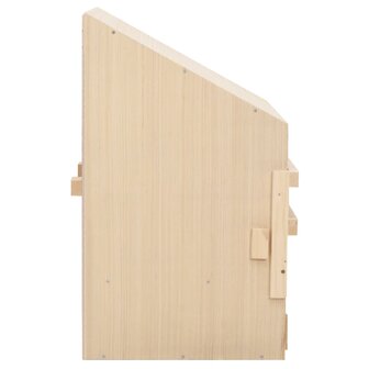 Kippenlegkast 2 compartimenten 63x40x65 cm massief grenenhout 6