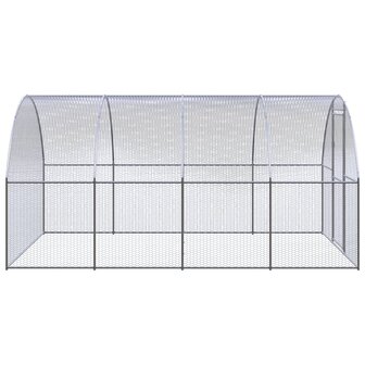 Kippenren 3x4x2 m gegalvaniseerd staal 3
