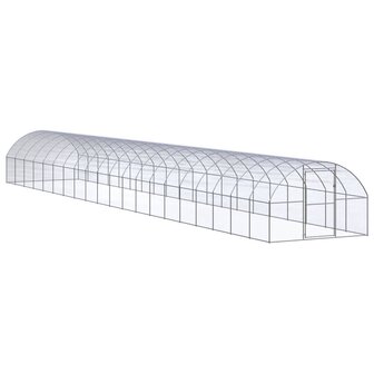 Kippenren 3x20x2 m gegalvaniseerd staal 1