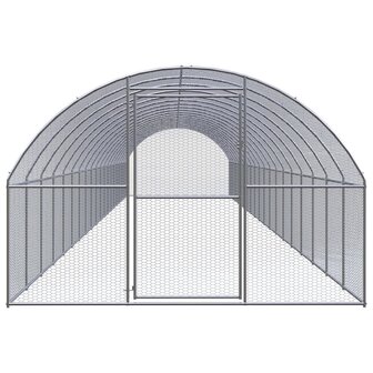 Kippenren 3x20x2 m gegalvaniseerd staal 2