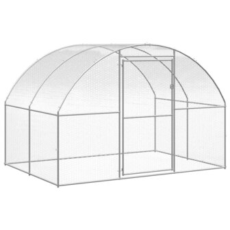 Kippenren 3x2x2 m gegalvaniseerd staal 5