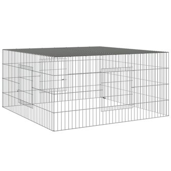 Konijnenkooi 110x110x55 cm gegalvaniseerd ijzer 2