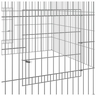 Konijnenkooi 110x110x55 cm gegalvaniseerd ijzer 6