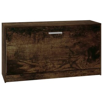 Schoenenbank 80x24x45 cm bewerkt hout gerookt eiken 2