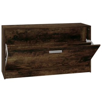 Schoenenbank 80x24x45 cm bewerkt hout gerookt eiken 6
