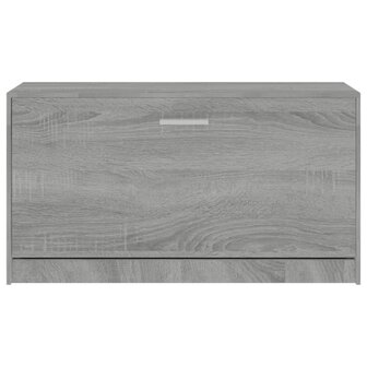 Schoenenbank 80x24x45 cm bewerkt hout grijs sonoma eikenkleur 5