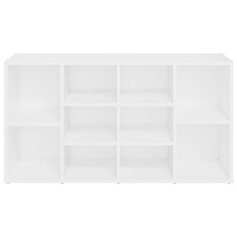 Schoenenbank 103x30x54,5 cm bewerkt hout wit 5