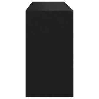 Schoenenbank 103x30x54,5 cm bewerkt hout zwart 6