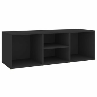 Schoenenopbergbank 105x35x35 cm bewerkt hout zwart 2