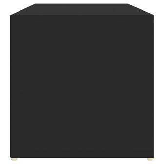 Schoenenopbergbank 105x35x35 cm bewerkt hout zwart 5