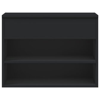 Schoenenbank 60x30x45 cm bewerkt hout zwart 5
