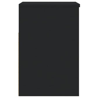 Schoenenbank 60x30x45 cm bewerkt hout zwart 6