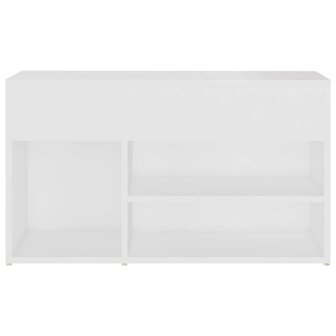 Schoenenbank 80x30x45 cm bewerkt hout wit 5