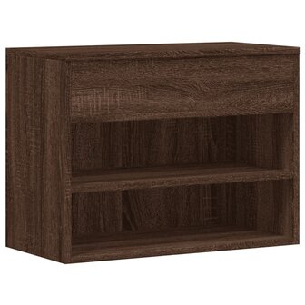 Schoenenbank 60x30x45 cm bewerkt hout bruin eikenkleur 2