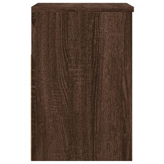 Schoenenbank 60x30x45 cm bewerkt hout bruin eikenkleur 6