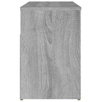 Schoenenbank 80x30x45 cm bewerkt hout grijs sonoma eikenkleurig 7