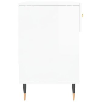 Schoenenbank 102x35x55 cm bewerkt hout hoogglans wit 7