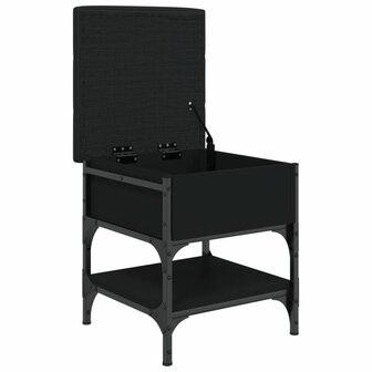 Schoenenbank 42x42x45 cm bewerkt hout zwart 5