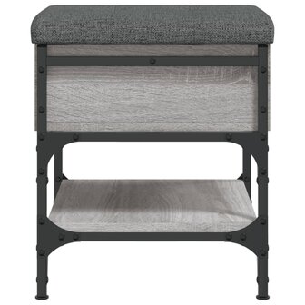 Schoenenbank 42x42x45 cm bewerkt hout grijs sonoma eikenkleurig 7