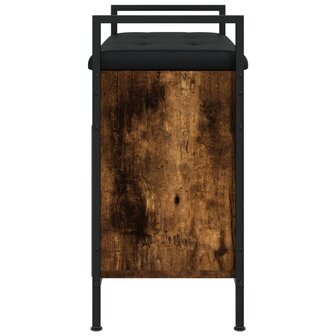 Schoenenbankje 65,5x32x57,5cm bewerkt hout gerookt eikenkleurig 7