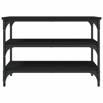 Schoenenbankje 70x38,5x49 cm bewerkt hout zwart 5