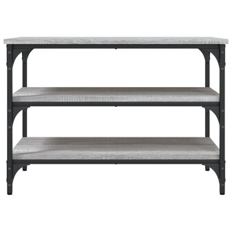 Schoenenbankje 70x38,5x49 cm bewerkt hout grijs sonoma eiken 5