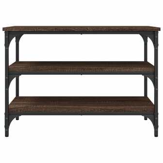 Schoenenbankje 70x38,5x49 cm bewerkt hout bruin eikenkleur 5