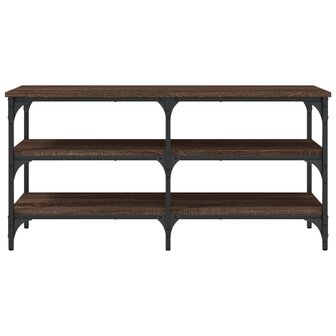 Schoenenbankje 100x38,5x49 cm bewerkt hout bruin eikenkleur 5