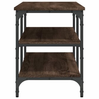 Schoenenbankje 100x38,5x49 cm bewerkt hout bruin eikenkleur 6