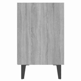 Nachtkastje met metalen poten 40x30x50 cm grijs sonoma eiken 5