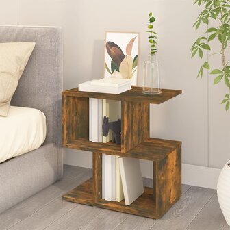 Nachtkastje 50x30x51,5 cm bewerkt hout gerookt eikenkleurig 3