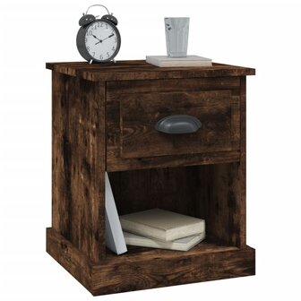 Nachtkastje 39x39x47,5 cm bewerkt hout gerookt eiken 4