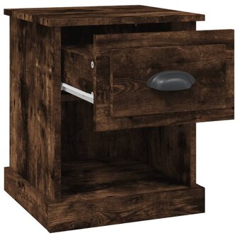 Nachtkastje 39x39x47,5 cm bewerkt hout gerookt eiken 6