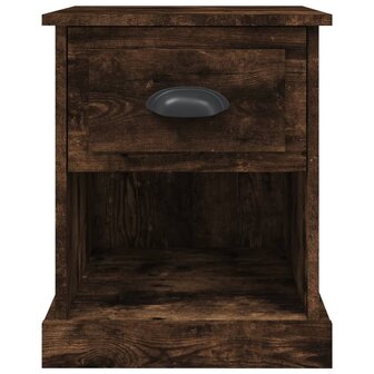 Nachtkastje 39x39x47,5 cm bewerkt hout gerookt eiken 7