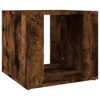 Nachtkastje 41x40x36 cm bewerkt hout gerookt eikenkleurig 2