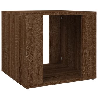 Nachtkastje 41x40x36 cm bewerkt hout bruin eikenkleur 2
