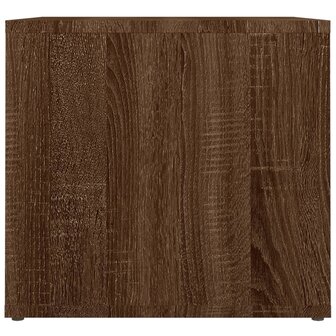 Nachtkastje 41x40x36 cm bewerkt hout bruin eikenkleur 6